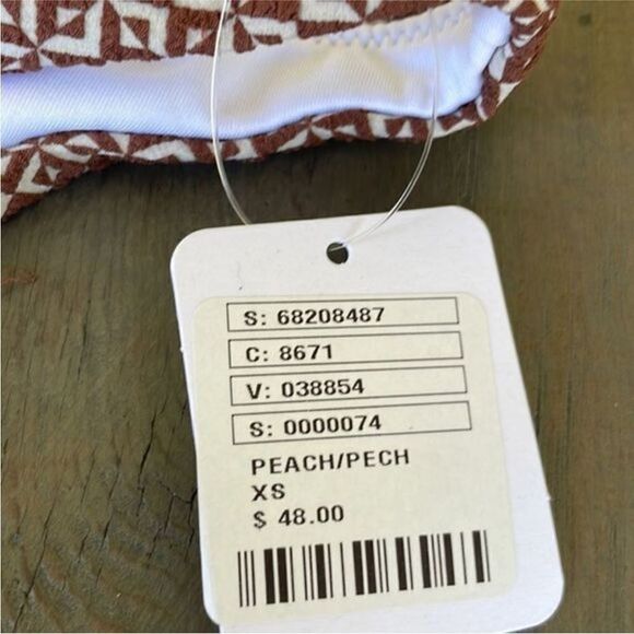 Free People Geo Cheeky Bikini Bottom Sz XS NWT - Picture 2 of 5